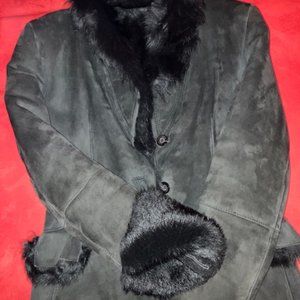 GUCCI BLACK SHEARLING JACKET SIZE 8US